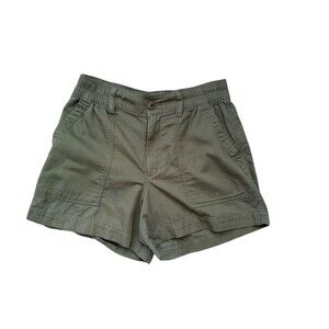 GAP High Rise Easy Utility Shorts Women’s Small 4" Walden Green Elastic Back
